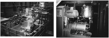 Pilot plant unit at Rudňany (Slovakia): unit and LME Netzsch attritor in combination with chemical reactor.821