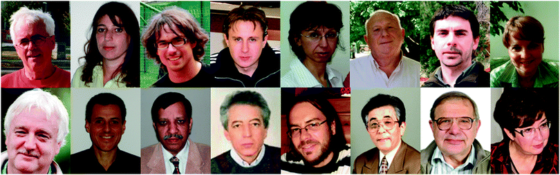 From left to right: (top row) Peter Baláž, Marcela Achimovičová, Matej Baláž, Peter Billik, Zara Cherkezova-Zheleva, José Manuel Criado, Francesco Delogu, Erika Dutková; (bottom row) Eric Gaffet, Francisco José Gotor, Rakesh Kumar, Ivan Mitov, Tadej Rojac, Mamoru Senna, Andrey Streletskii, Krystyna Wieczorek-Ciurowa